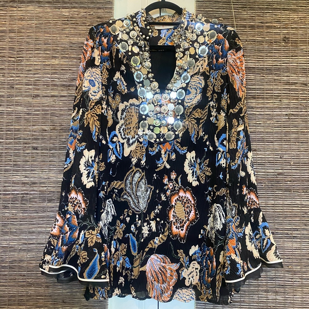 Tory Burch printed top. Never worn.